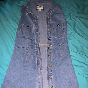 Jean sleeveless dress